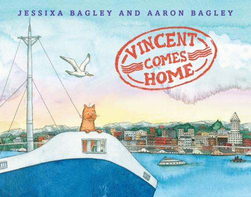 Cover of the book Vincent Comes Home by Jessixa Bagley, Aaron Bagley, Roaring Brook Press