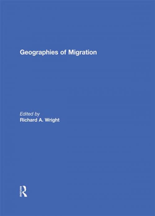 Cover of the book Geographies of Migration by , Taylor and Francis
