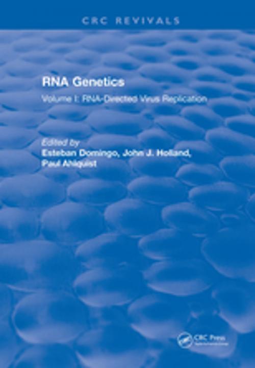 Cover of the book RNA Genetics by Esteban Domingo, CRC Press