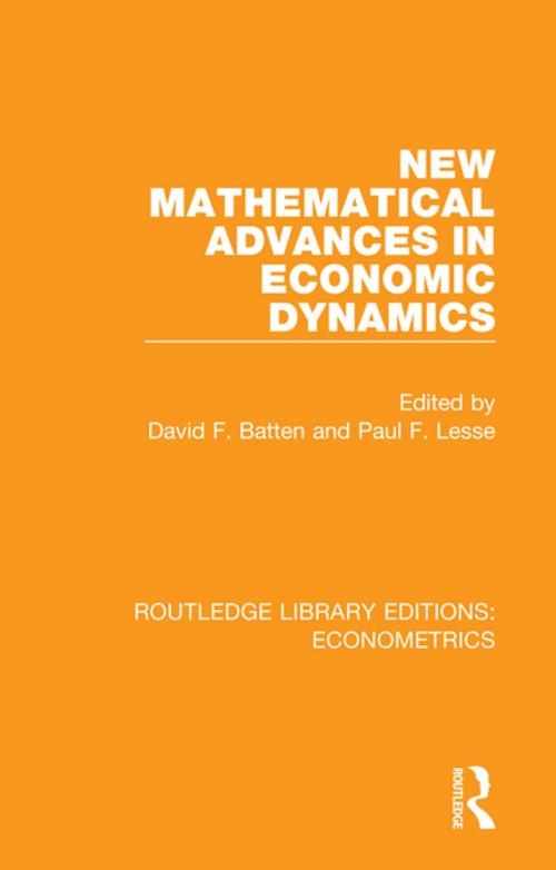 Cover of the book New Mathematical Advances in Economic Dynamics by , Taylor and Francis
