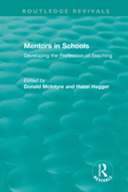 Cover of the book Mentors in Schools (1996) by , Taylor and Francis