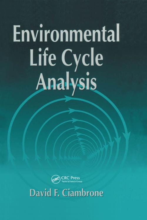 Cover of the book Environmental Life Cycle Analysis by David F. Ciambrone, CRC Press