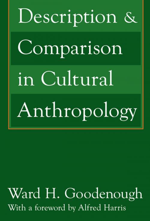 Cover of the book Description and Comparison in Cultural Anthropology by Alfred Harris, Taylor and Francis