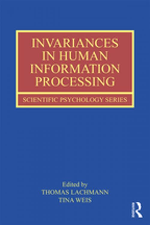 Cover of the book Invariances in Human Information Processing by , Taylor and Francis