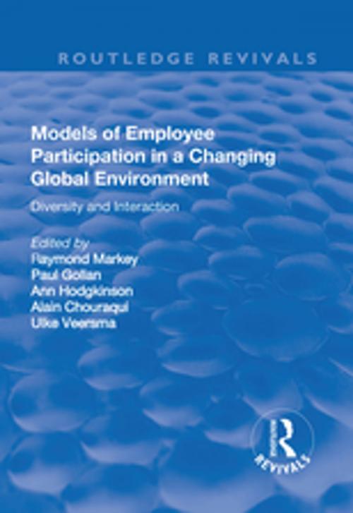 Cover of the book Models of Employee Participation in a Changing Global Environment: Diversity and Interaction by , Taylor and Francis