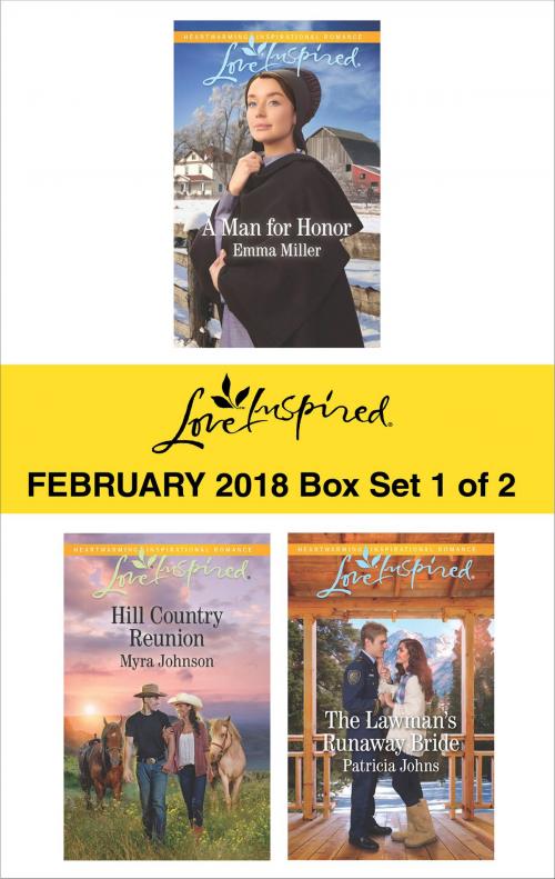 Cover of the book Harlequin Love Inspired February 2018 - Box Set 1 of 2 by Emma Miller, Myra Johnson, Patricia Johns, Harlequin