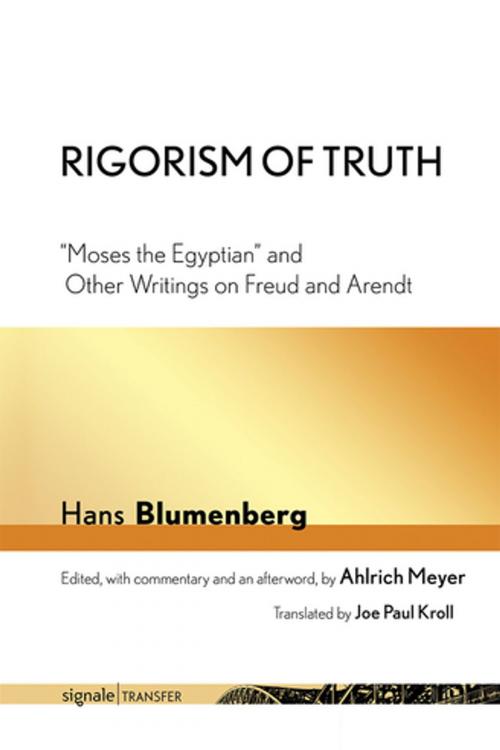 Cover of the book Rigorism of Truth by Hans Blumenberg, Cornell University Press