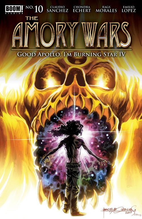 Cover of the book The Amory Wars: Good Apollo, I'm Burning Star IV #10 by Claudio Sanchez, Chondra Echert, Emilio Lopez, BOOM! Studios