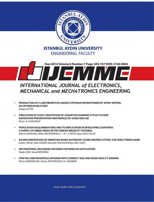 Cover of the book International Journal of Electronics, Mechanical and Mechatronics Engineering by , IAU International