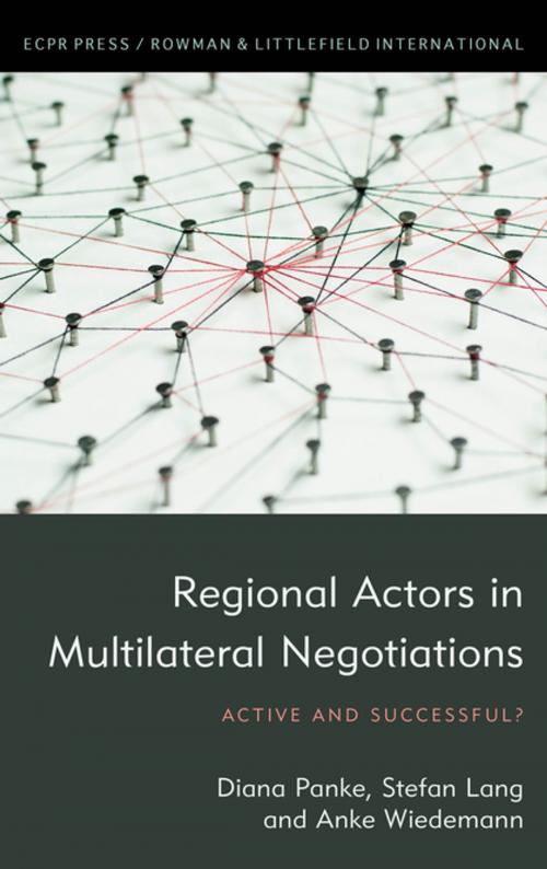 Cover of the book Regional Actors in Multilateral Negotiations by Diana Panke, Stefan Lang, Anke Wiedemann, Rowman & Littlefield International