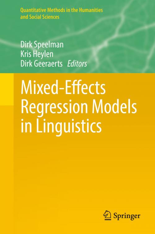 Cover of the book Mixed-Effects Regression Models in Linguistics by , Springer International Publishing