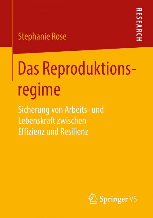 Cover of the book Das Reproduktionsregime by Stephanie Rose, Springer Fachmedien Wiesbaden