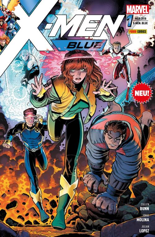 Cover of the book X-Men: Blue 1 - Reise ins Blaue by Cullen Bunn, Marvel bei Panini Comics