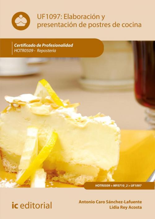 Cover of the book Elaboración y presentación de postres de cocina. HOTR0509 by Antonio  Caro Sánchez-Lafuente, Lidia  Rey Acosta, IC Editorial