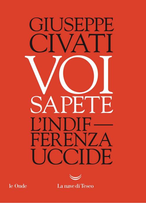 Cover of the book Voi sapete by Giuseppe Civati, La nave di Teseo