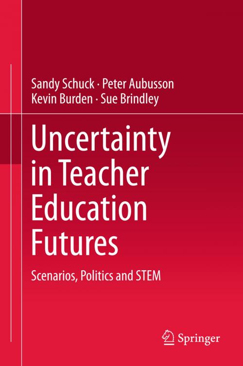 Cover of the book Uncertainty in Teacher Education Futures by Sandy Schuck, Peter Aubusson, Kevin Burden, Sue Brindley, Springer Singapore