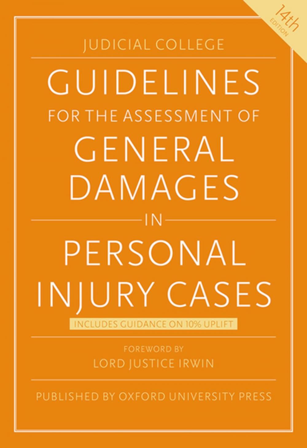 Big bigCover of Guidelines for the Assessment of General Damages in Personal Injury Cases