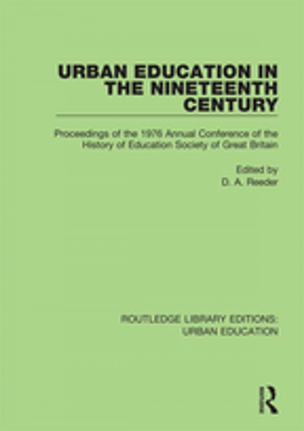 Big bigCover of Urban Education in the 19th Century