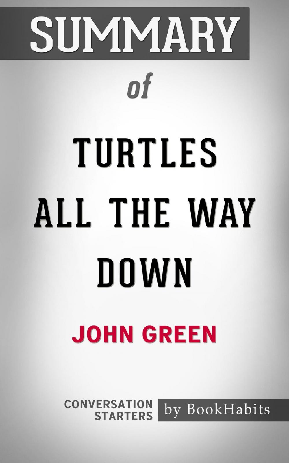 Big bigCover of Summary of Turtles All the Way Down by John Green | Conversation Starters