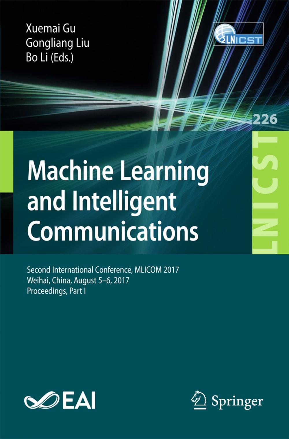 Big bigCover of Machine Learning and Intelligent Communications