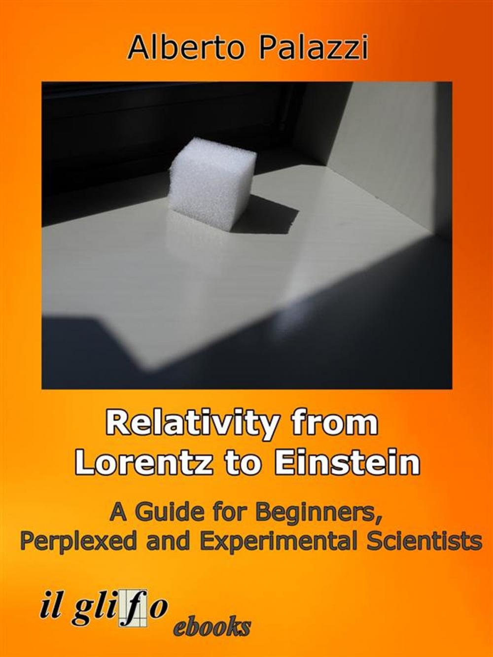 Big bigCover of Relativity from Lorentz to Einstein.