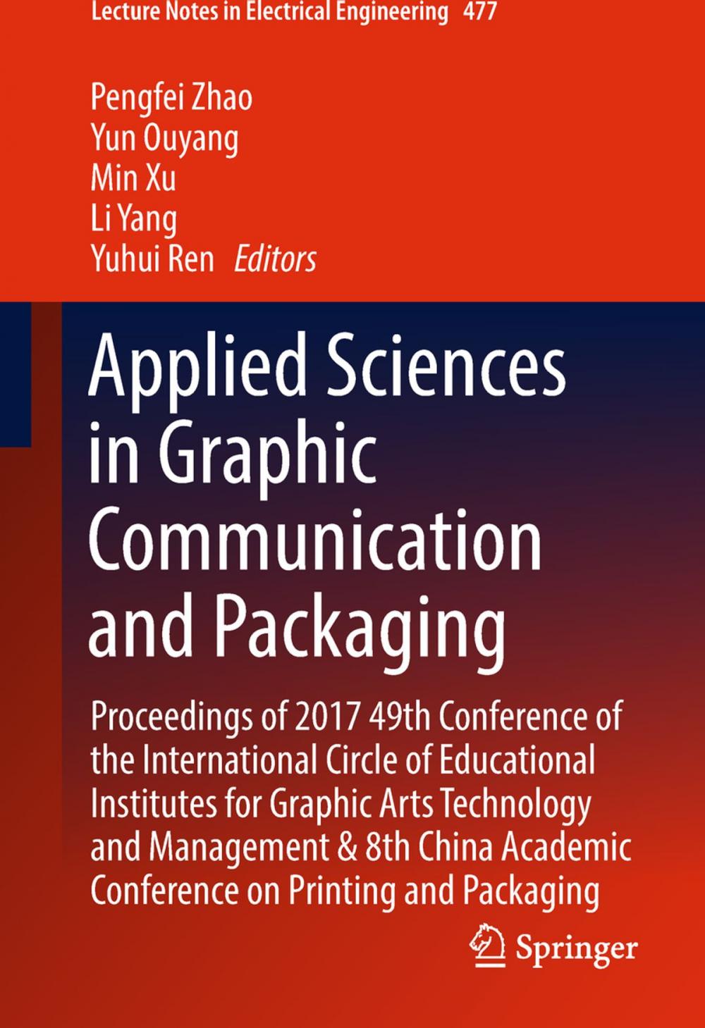 Big bigCover of Applied Sciences in Graphic Communication and Packaging