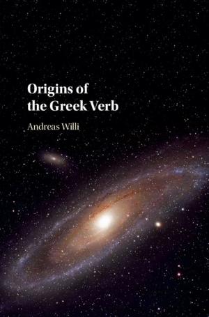 Cover of the book Origins of the Greek Verb by Rebecca Harris-Warrick