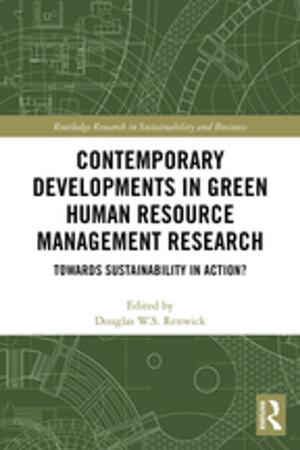 Cover of the book Contemporary Developments in Green Human Resource Management Research by Rinjiro Sodei