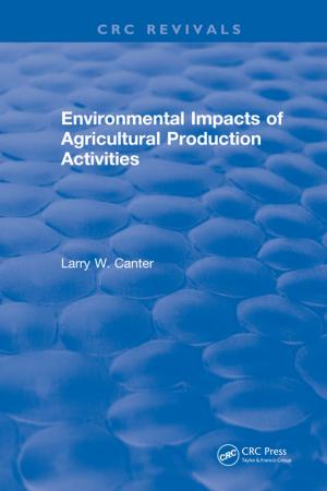Book cover of Environmental Impact of Agricultural Production Activities