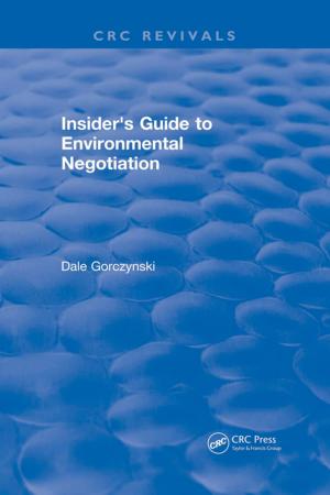 Cover of the book Insider's Guide to Environmental Negotiation by Christopher Kitcher