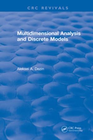 Cover of the book Multidimensional Analysis and Discrete Models by Philippe Nozieres
