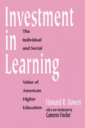 Cover of the book Investment in Learning by R.M. O’Toole B.A., M.C., M.S.A., C.I.E.A.