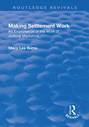 Cover of the book Making Settlement Work by David H. Jonassen