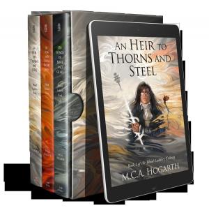 Cover of the book The Blood Ladders Box Set, Books 1-3: An Heir to Thorns and Steel, By Vow and Royal Bloodshed, and On Wings of Bone and Glass by Inez Deloach