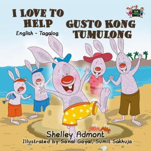 Cover of the book I Love to Help Gusto Kong Tumbling (Bilingual English Tagalog Kids Book) by Shelley Admont, KidKiddos Books