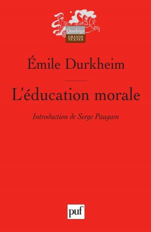 Cover of the book L'éducation morale by Dominique Lecourt