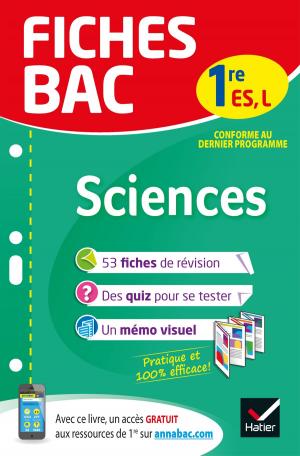 Cover of the book Fiches bac Sciences 1re ES, L by Patrick Ghrenassia, Pierre Kahn