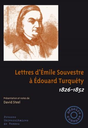 Cover of Lettres d'Émile Souvestre à Édouard Turquéty