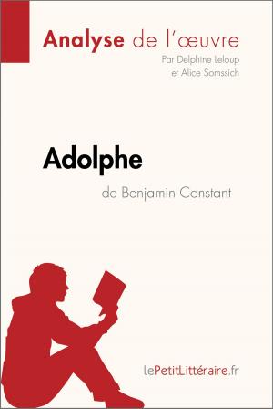 Cover of the book Adolphe de Benjamin Constant (Analyse de l'œuvre) by Marie Bouhon, lePetitLittéraire.fr