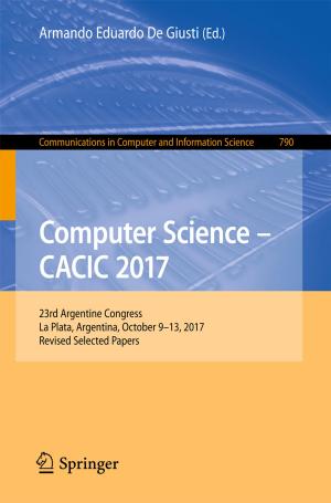 Cover of the book Computer Science – CACIC 2017 by Donal K. Coffey