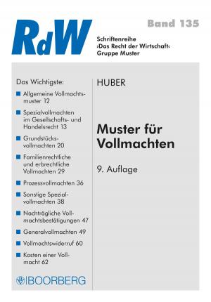 Cover of the book Muster für Vollmachten by Wolfgang J. Friedl