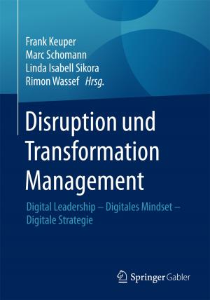 Cover of the book Disruption und Transformation Management by Daniel Schäfer