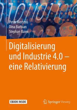 Book cover of Digitalisierung und Industrie 4.0 – eine Relativierung