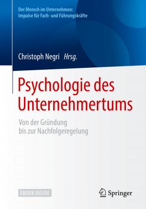 Cover of the book Psychologie des Unternehmertums by Lars Schnieder