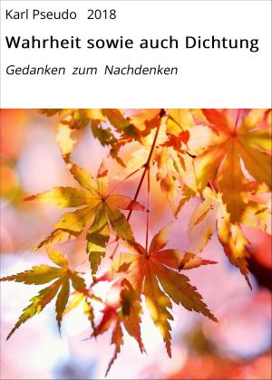 Cover of the book Wahrheit sowie auch Dichtung by Monika Bonanno