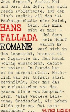 Cover of the book Hans Fallada - Romane by Manfred Claßen, Wolfgang Schnepper