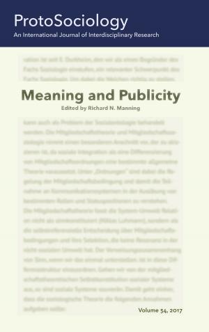 Cover of the book Meaning and Publicity by Wiebke Hilgers-Weber