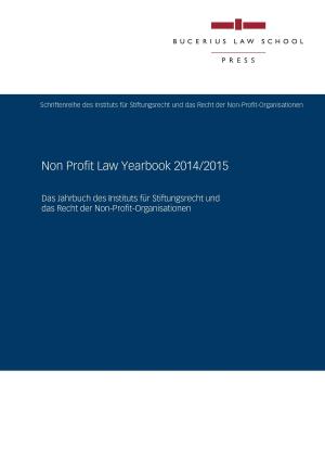 Cover of Non Profit Law Yearbook 2014/2015