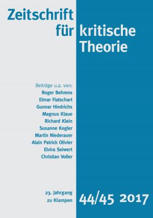 Cover of the book Zeitschrift für kritische Theorie by Bund der Versicherten