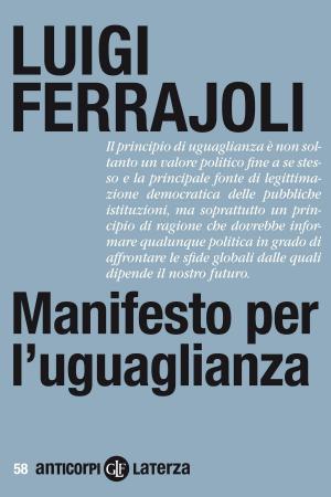 Cover of the book Manifesto per l'uguaglianza by Jean-Pierre Vernant
